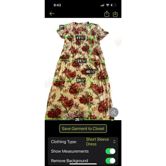 Jessica Howard 10 Yellow Red Floral Linen House Dress Modest Summer Ankle Length - Picture 6 of 9